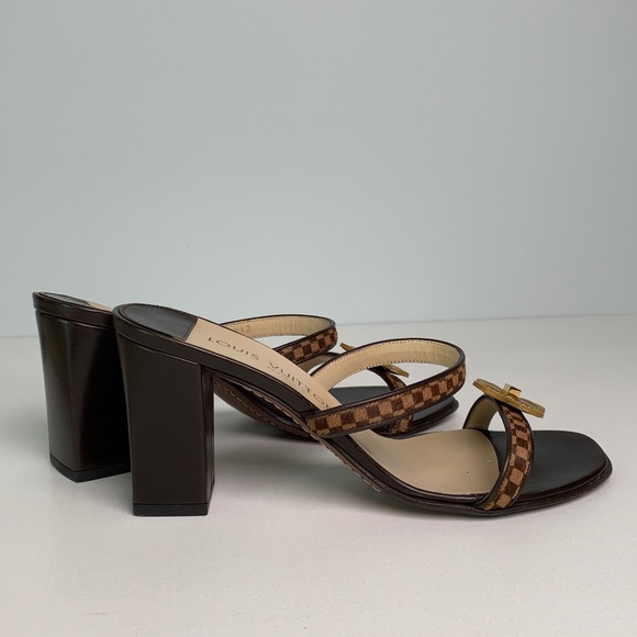 Louis Vuitton Damier Pony Hair Sandals - Picture 5 of 6